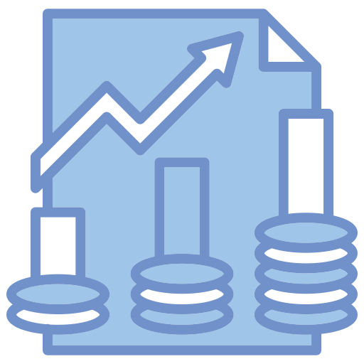 Ícone de financeiro e faturamento